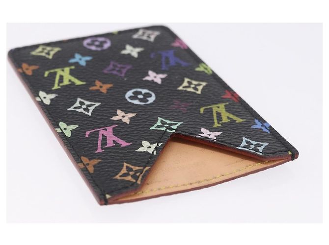 LOUIS VUITTON Monogram Multicolor Etui Miroir Mirror Black M92651 LV Auth 200179 Nero - vista 5