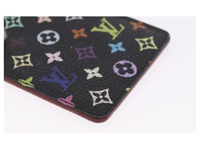 LOUIS VUITTON Monogram Multicolor Etui Miroir Mirror Black M92651 LV Auth 200179 Nero - vista 7