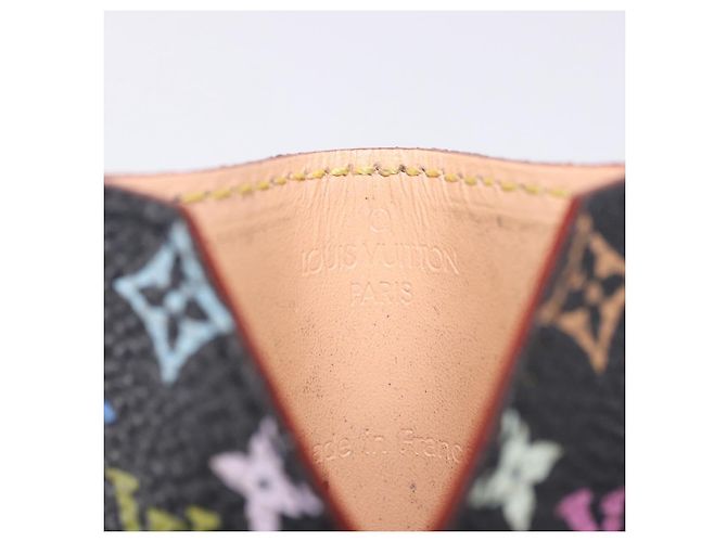 LOUIS VUITTON Monogram Multicolor Etui Miroir Mirror Black M92651 LV Auth 200179 Nero - vista 8
