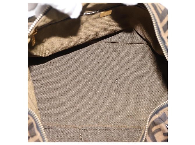 Borsa a mano Vanity FENDI Zucca Canvas Nero Marrone Auth 197863 - vista 11