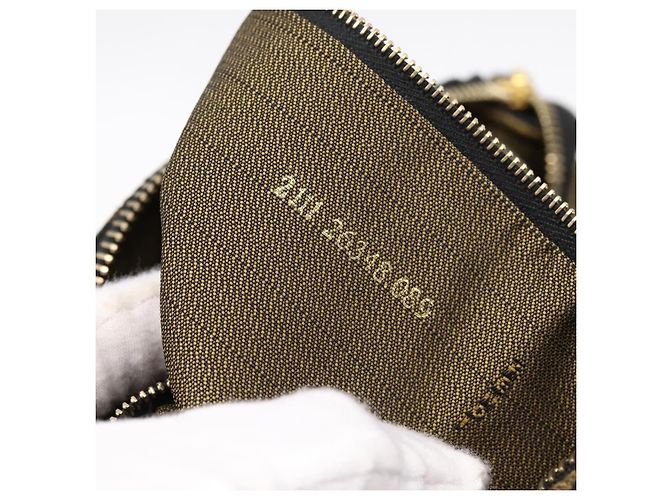 Borsa a mano Vanity FENDI Zucca Canvas Nero Marrone Auth 197863 - vista 12