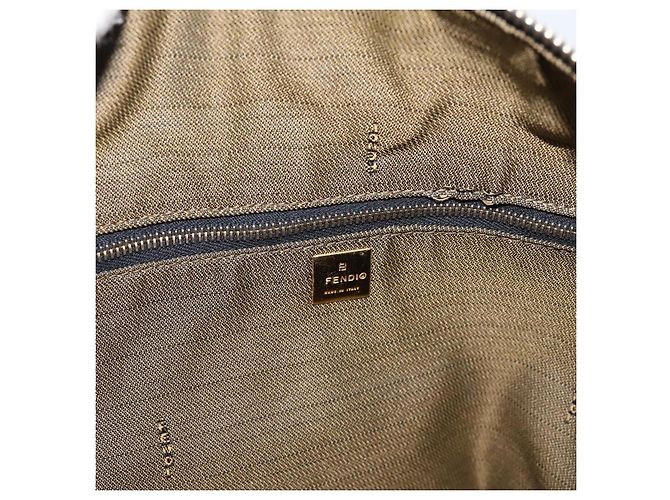 Borsa a mano Vanity FENDI Zucca Canvas Nero Marrone Auth 197863 - vista 17