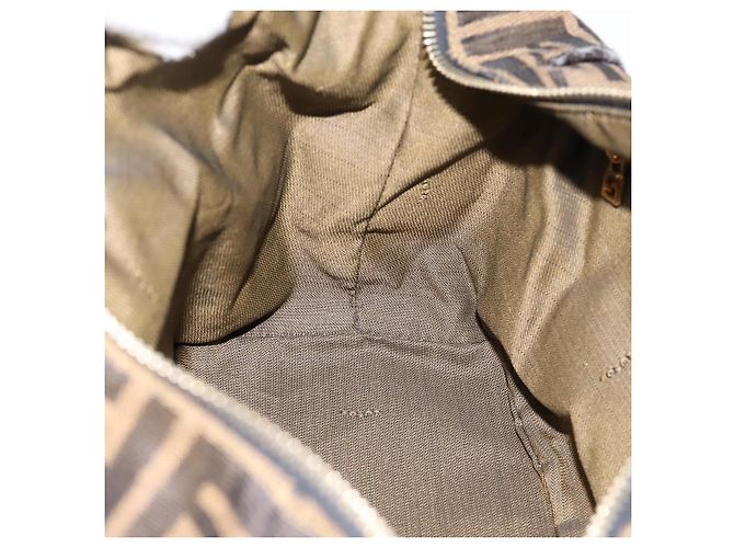 Borsa a mano Vanity FENDI Zucca Canvas Nero Marrone Auth 197863 - vista 19