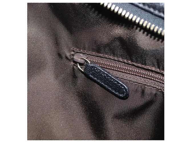 Bulgari Borsa a mano BVLGARI in pelle nera e oro Auth 198930A Nero - vista 24