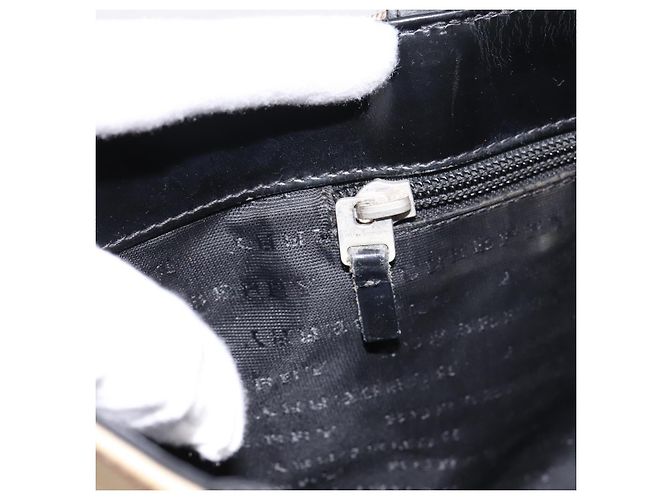 Borsa a mano BURBERRY Nova Check PVC Leather Beige Silver Auth BA15368 Argento - vista 20