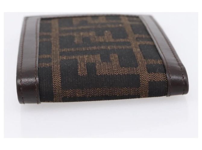 Carteira Bifold FENDI Zucca Canvas Brown Auth am12503V Marrom - vista 4