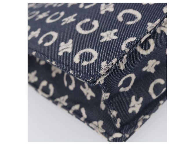 Céline Borsa a mano CELINE C Macadam Canvas Navy Auth 200940A Blu navy - vista 14