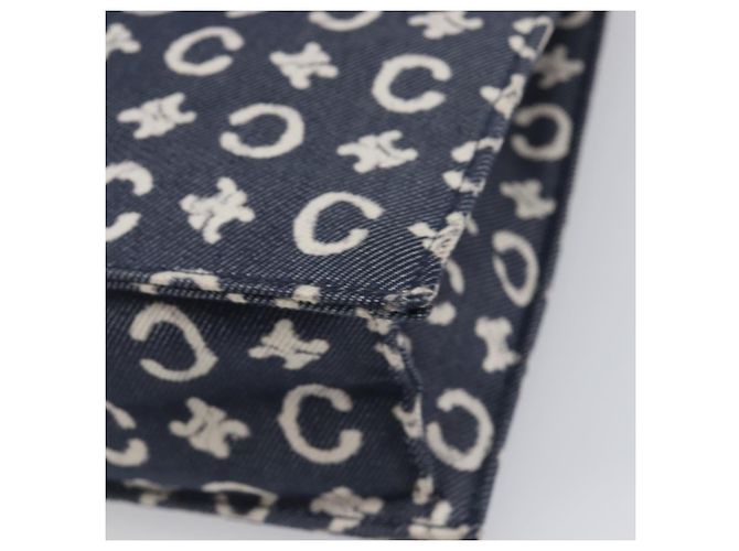 Céline Borsa a mano CELINE C Macadam Canvas Navy Auth 200940A Blu navy - vista 15