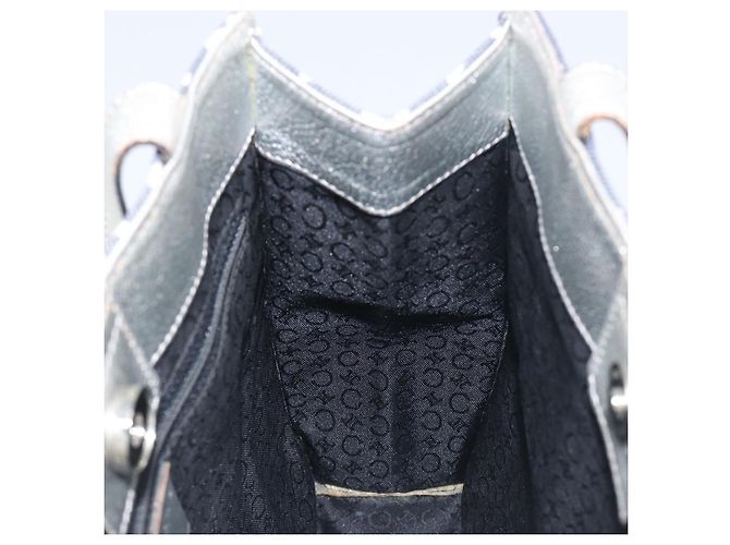 Céline Borsa a mano CELINE C Macadam Canvas Navy Auth 200940A Blu navy - vista 18