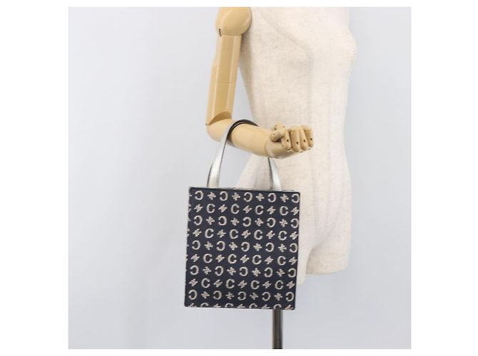 Céline Borsa a mano CELINE C Macadam Canvas Navy Auth 200940A Blu navy - vista 21