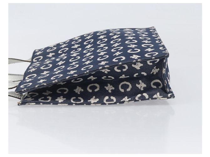 Céline Borsa a mano CELINE C Macadam Canvas Navy Auth 200940A Blu navy - vista 4