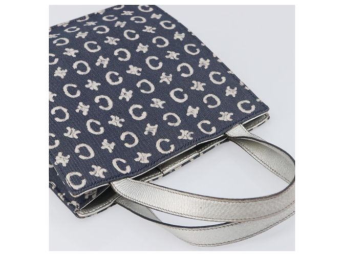 Céline Borsa a mano CELINE C Macadam Canvas Navy Auth 200940A Blu navy - vista 6