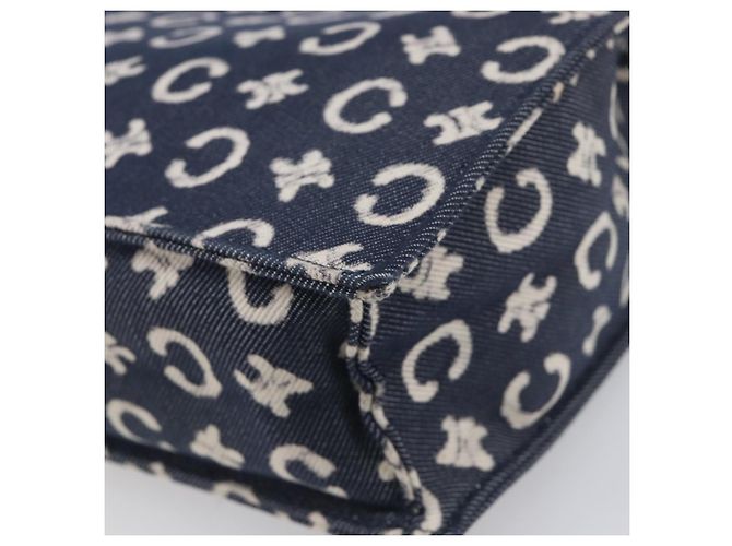 Céline Borsa a mano CELINE C Macadam Canvas Navy Auth 200940A Blu navy - vista 9
