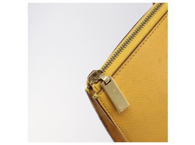 Céline Borsa Tote CELINE in pelle gialla, tono oro Auth ep15757 Giallo - vista 17