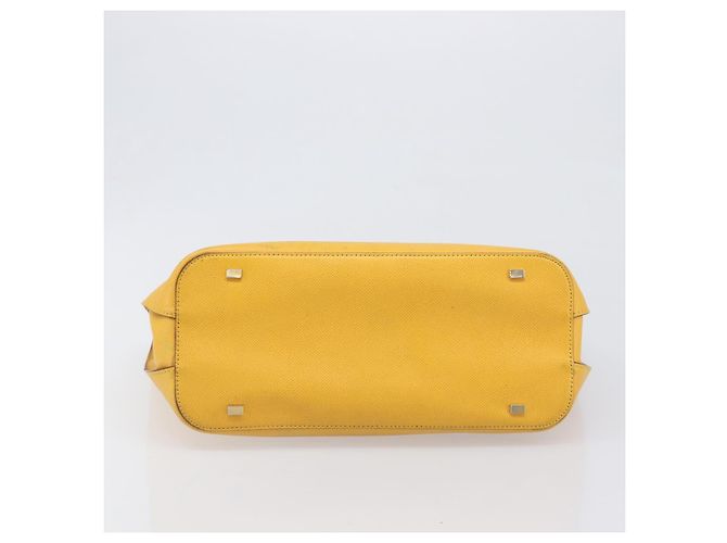 Céline Borsa Tote CELINE in pelle gialla, tono oro Auth ep15757 Giallo - vista 5