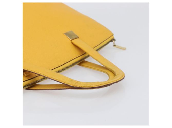 Céline Borsa Tote CELINE in pelle gialla, tono oro Auth ep15757 Giallo - vista 7