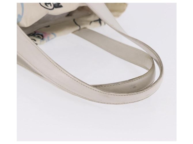 CHANEL New Travel Line Tote Bag aus Nylon Weiß Multicolor CC Auth 200649 Mehrfarben - Ansicht 7