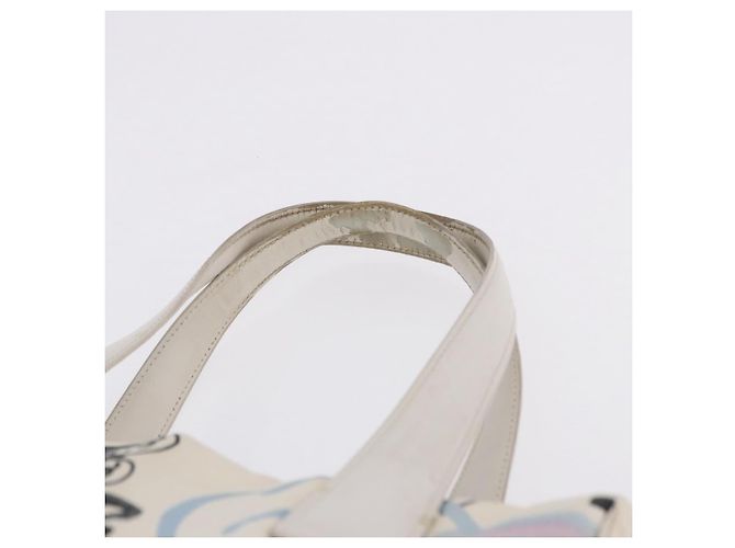 CHANEL New Travel Line Tote Bag aus Nylon Weiß Multicolor CC Auth 200649 Mehrfarben - Ansicht 8