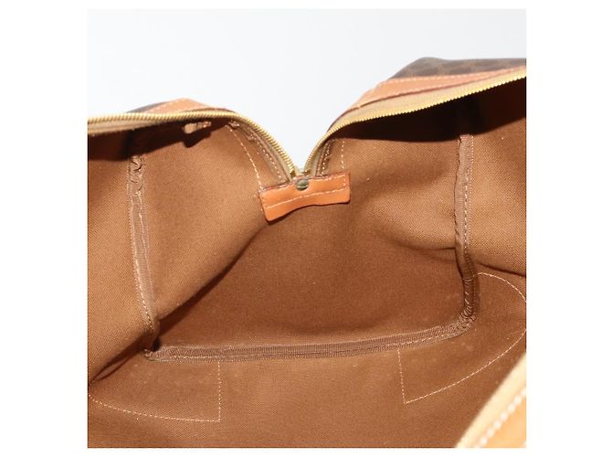 Céline Borsa Boston CELINE Macadam Canvas PVC Leather Brown Gold Auth mr2824 Marrone D'oro - vista 21