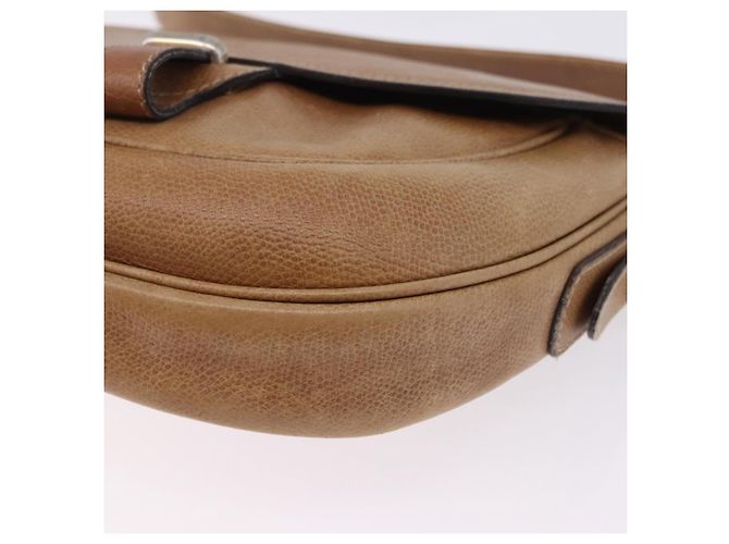 Borsa a tracolla LOEWE in pelle beige e oro autentica ka5886 D'oro - vista 14