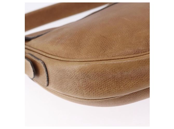 Borsa a tracolla LOEWE in pelle beige e oro autentica ka5886 D'oro - vista 15