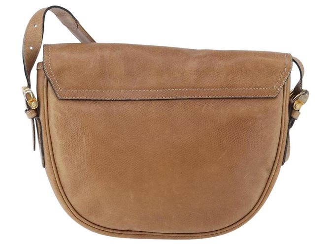 Borsa a tracolla LOEWE in pelle beige e oro autentica ka5886 D'oro - vista 2