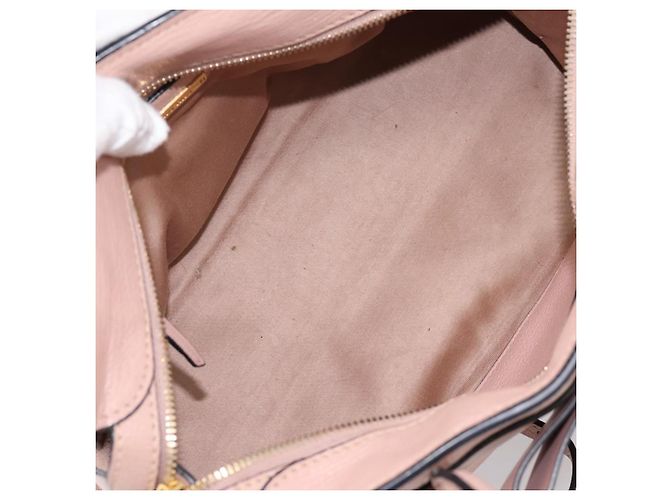 Borsa Miu Miu Madras Fiocco in pelle 2way Rosa Oro Auth 200153V D'oro - vista 11