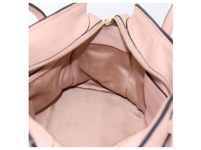Borsa Miu Miu Madras Fiocco in pelle 2way Rosa Oro Auth 200153V D'oro - vista 20