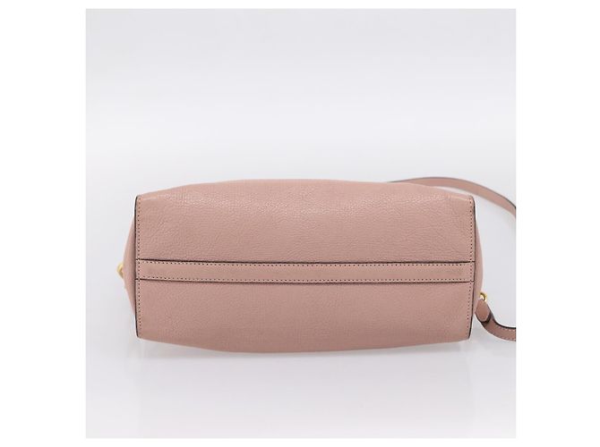 Borsa Miu Miu Madras Fiocco in pelle 2way Rosa Oro Auth 200153V D'oro - vista 5