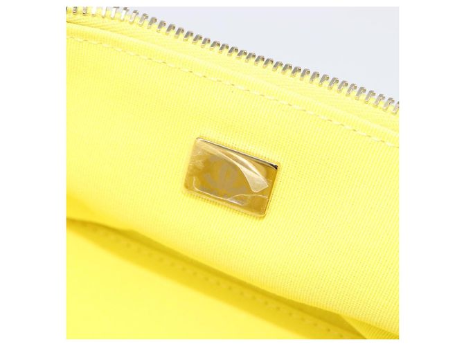 Borsa Vanity con catena Matelassé CHANEL in pelle d'agnello 2way Yellow Gold CC Auth 196667M D'oro Giallo - vista 27