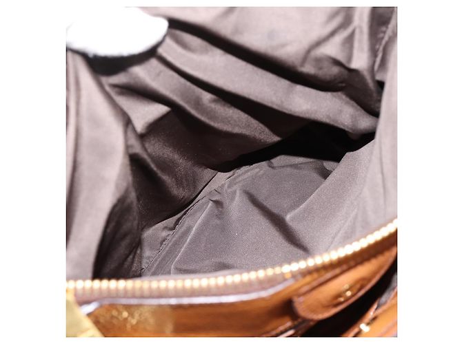Borsa a mano Miu Miu in pelle 2way Brown Gold Auth yk20781M Marrone D'oro - vista 26