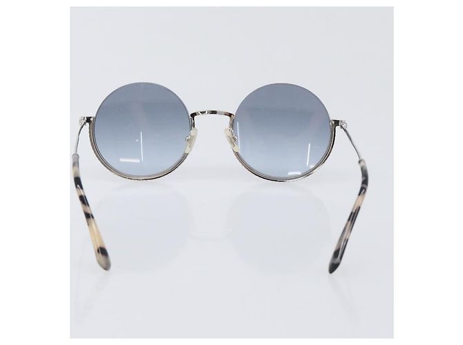 Gafas de sol Miu Miu metal Silver Auth BA15179 Plata - vista 2