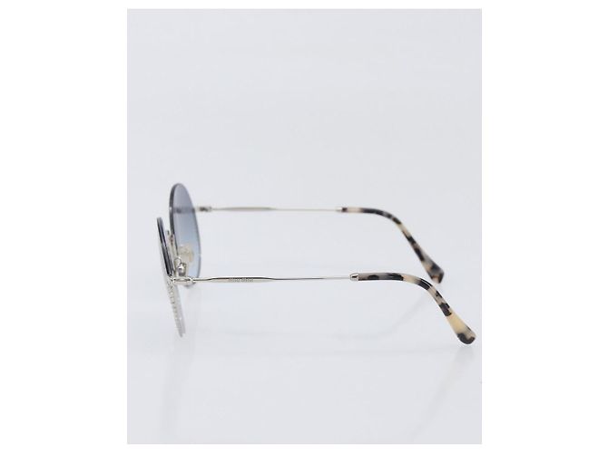 Gafas de sol Miu Miu metal Silver Auth BA15179 Plata - vista 3