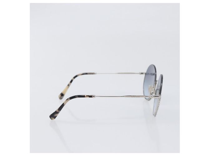 Gafas de sol Miu Miu metal Silver Auth BA15179 Plata - vista 4