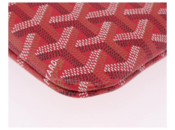 Borsa GOYARD Herringbone 2025 Only Poitiers Bag PVC 2way Rossa Auth SW2665SM Rosso - vista 12