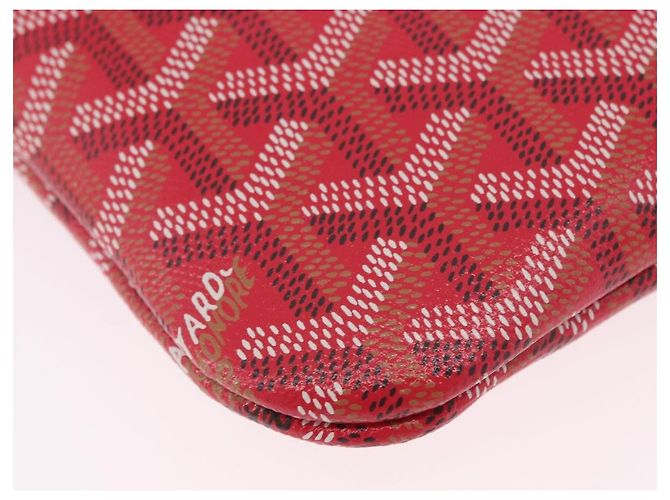 Borsa GOYARD Herringbone 2025 Only Poitiers Bag PVC 2way Rossa Auth SW2665SM Rosso - vista 14