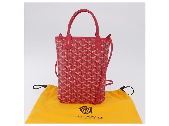 Borsa GOYARD Herringbone 2025 Only Poitiers Bag PVC 2way Rossa Auth SW2665SM Rosso - vista 24