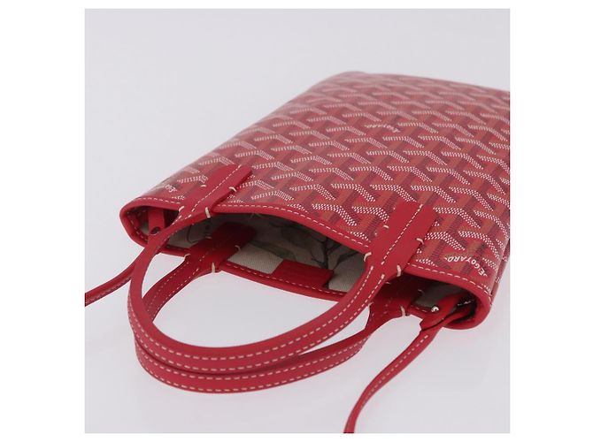 Borsa GOYARD Herringbone 2025 Only Poitiers Bag PVC 2way Rossa Auth SW2665SM Rosso - vista 6