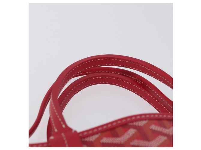 Borsa GOYARD Herringbone 2025 Only Poitiers Bag PVC 2way Rossa Auth SW2665SM Rosso - vista 8