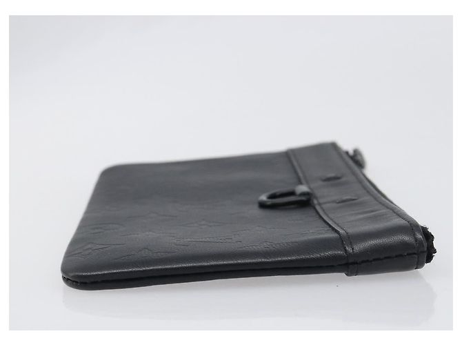LOUIS VUITTON Monogram Shadow Pochette Discovery PM Black M44335 LV Auth 198551A Nero - vista 3