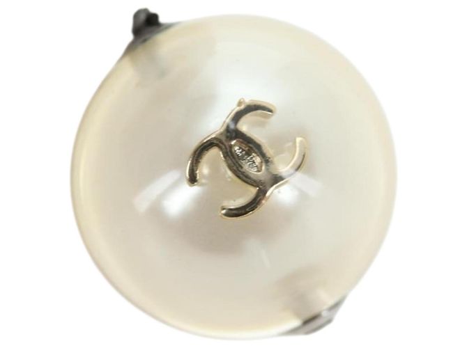 CHANEL Pierce Metal Silver Yellow CC Auth 192858V Argento Giallo - vista 2