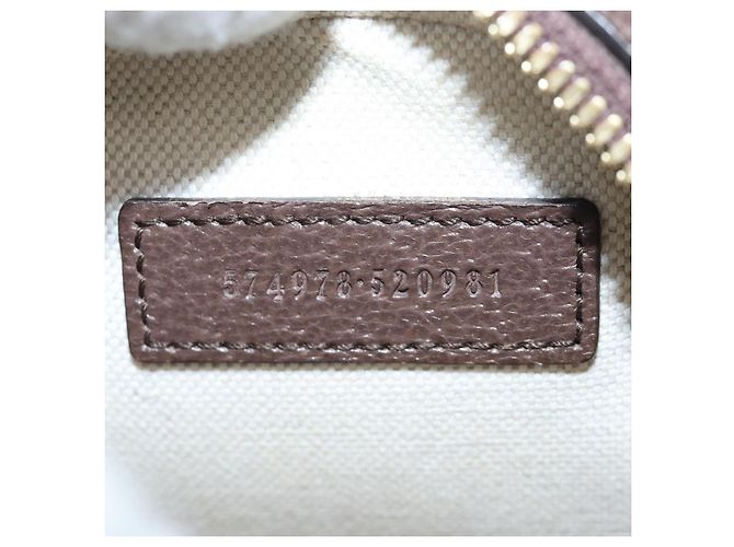 Borsa a tracolla GUCCI GG Supreme PVC Beige Gold 574978 Auth BA15155M D'oro - vista 24