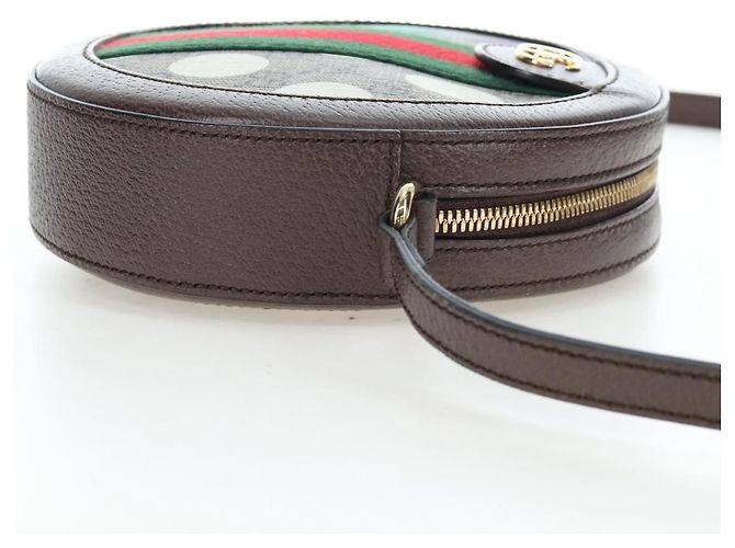 Borsa a tracolla GUCCI GG Supreme PVC Beige Gold 574978 Auth BA15155M D'oro - vista 5