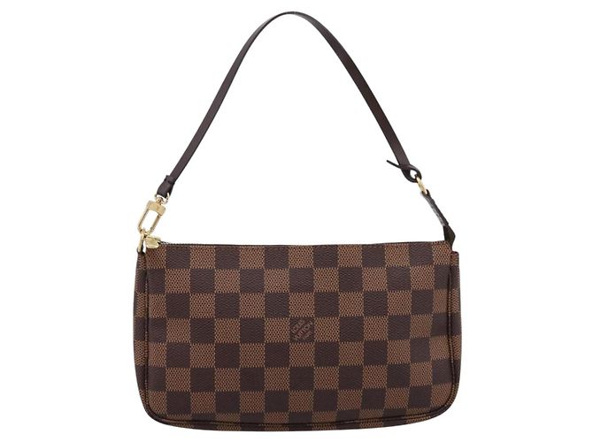 LOUIS VUITTON Damier Ebene Pochette Accessoires Pouch N41206 LV Auth ki6780V - vista 13
