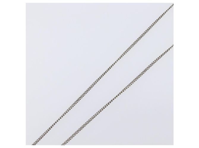 Collana CHANEL COCO Mark Stone metallo Silver CC Auth yk20721M Argento - vista 14