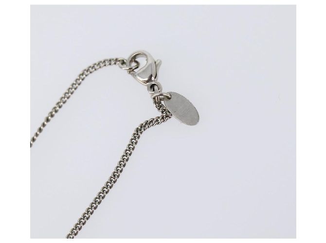 Collana CHANEL COCO Mark Stone metallo Silver CC Auth yk20721M Argento - vista 16