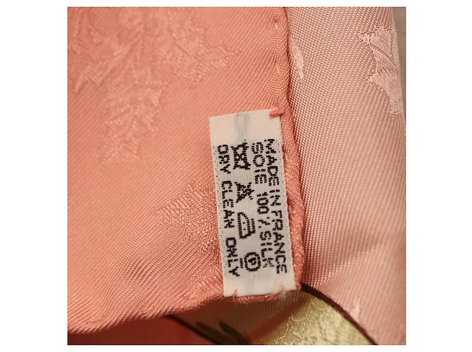 Hermès Foulard HERMES Carre90 Seta Rosa Verde Auth 192370M - vista 23