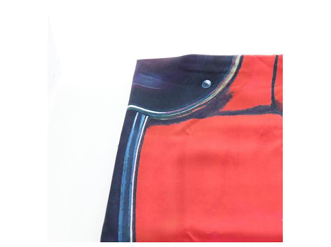 Sciarpa CHANEL COCO Silk Purple CC Auth 196740V Porpora - vista 12