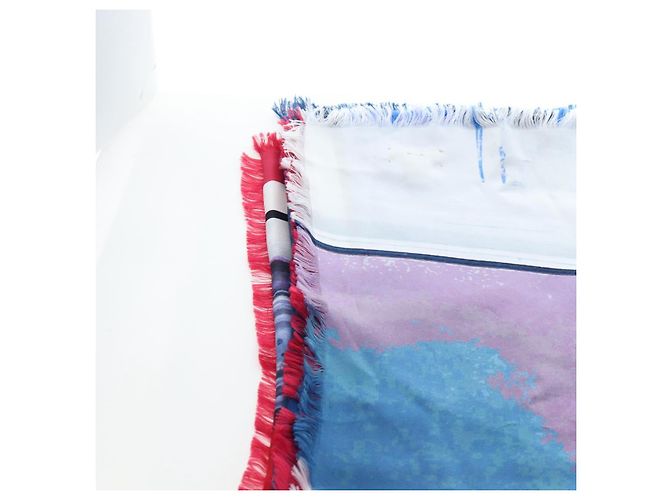 Sciarpa CHANEL COCO Silk Purple CC Auth 196740V Porpora - vista 15