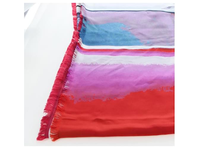 Sciarpa CHANEL COCO Silk Purple CC Auth 196740V Porpora - vista 17